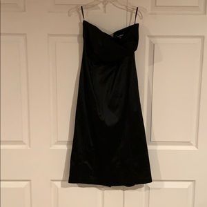 Bebe satin strapless dress